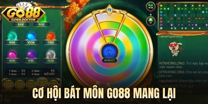Những cơ hội Bát Môn Go88 mang lại cho người chơi