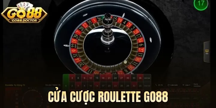 Các cửa cược trên bàn Roulette Go88