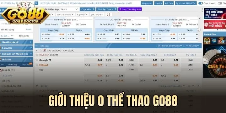 Đôi nét về O Thể Thao Go88
