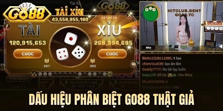 05 dấu hiệu giúp phân biệt Go88 thật giả
