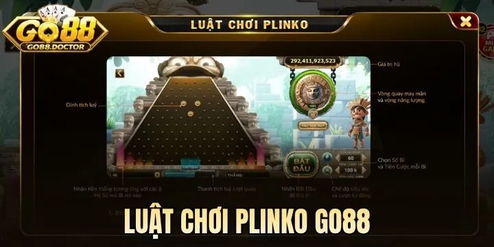 Luật chơi Plinko Go88 chi tiết cho người mới