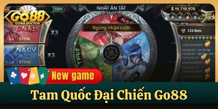 Tam Quốc Đại Chiến Go88 - Xưng bá thiên hạ với 1 nước cờ