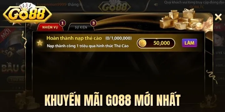 Tổng hợp khuyến mãi Go88 mới nhất 2026