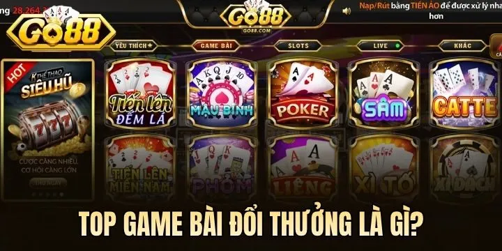Top 05 game bài hot nhất hiện giờ
