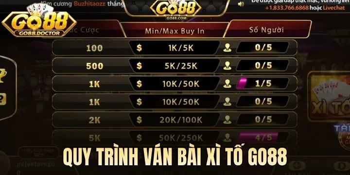 Làm thế nào để bắt đầu ván bài Xì Tố Go88? 
